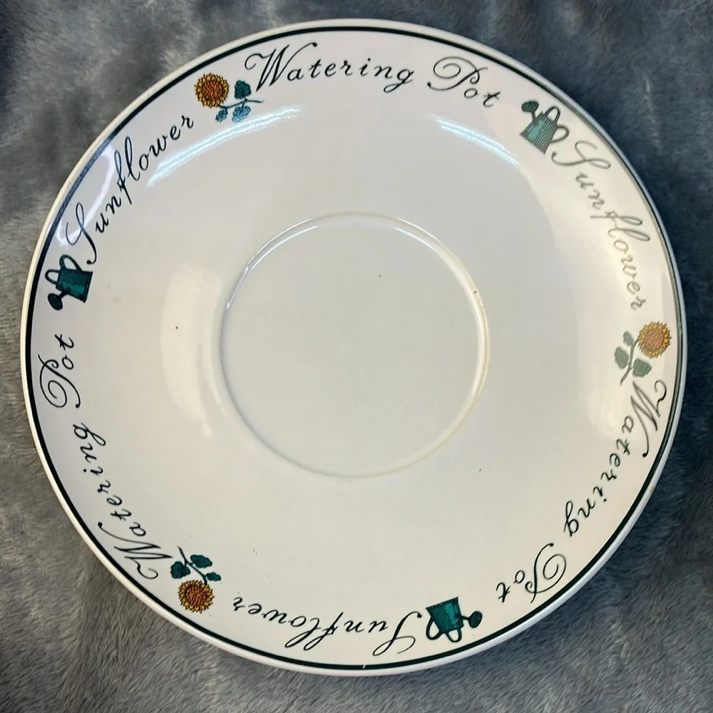 Riviera Van Beers by Signature Stoneware Sunflower Teacup & Saucer Set Set of 2 - Picture 6 of 13